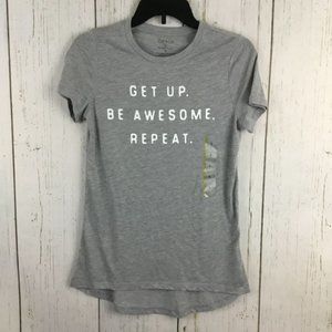 Zoe & Liv Gray Short Sleeve Top